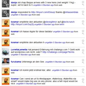Ausschnitt meines Twitter-Streams